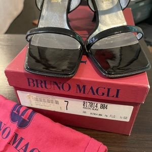 Bruno Magli Patent Mule Sandal